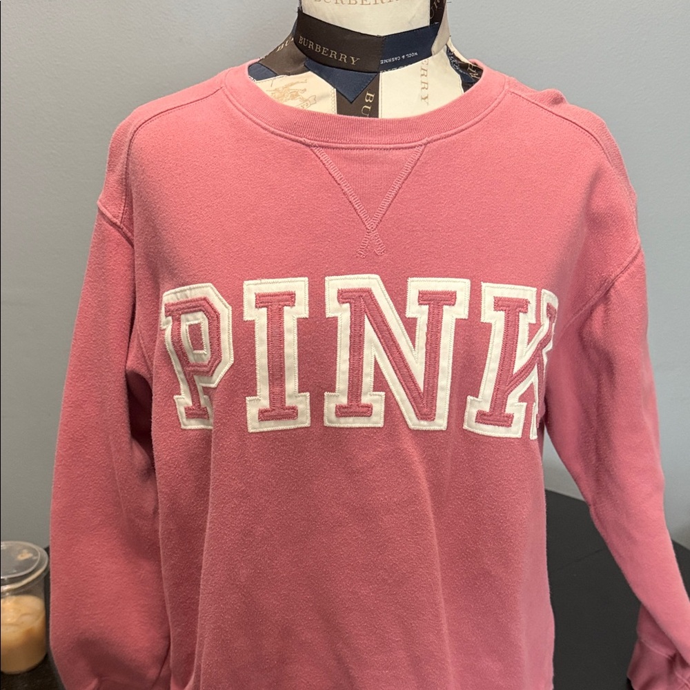 PINK Victoria's Secret Women's Crew Neck Sweater - Pink
